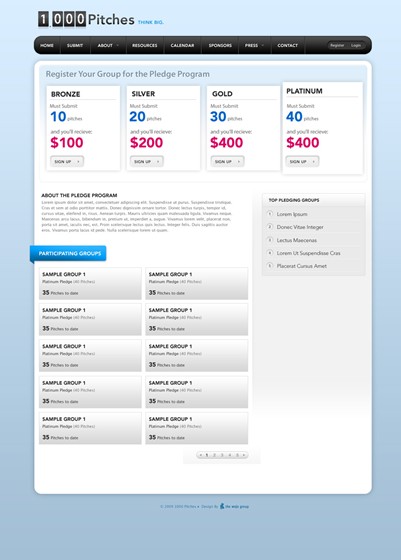 Client Projects: 1000 Pitches